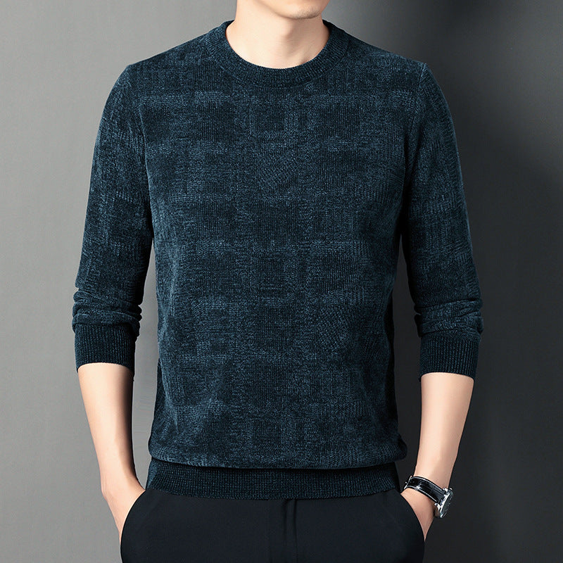 Winter Fleece-lined Chenille Sweater