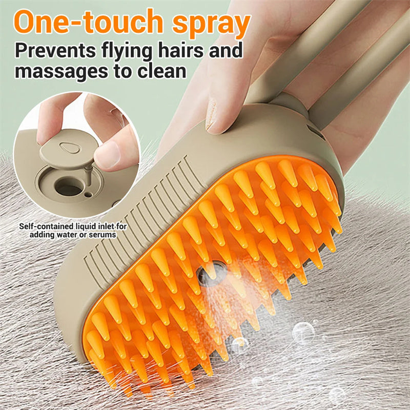 3 In 1 Electric Spray Cat Hair Brush