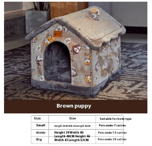 Foldable Pet Winter House