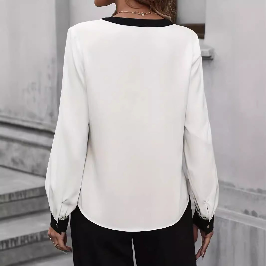 Fashion Button Shirt Long Sleeve Top