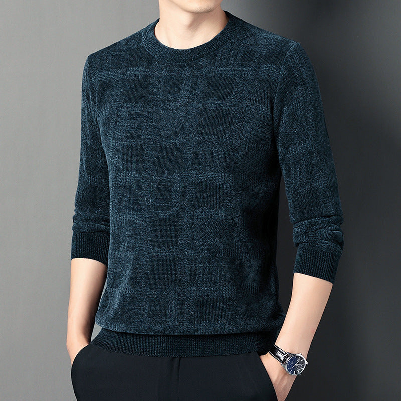 Winter Fleece-lined Chenille Sweater