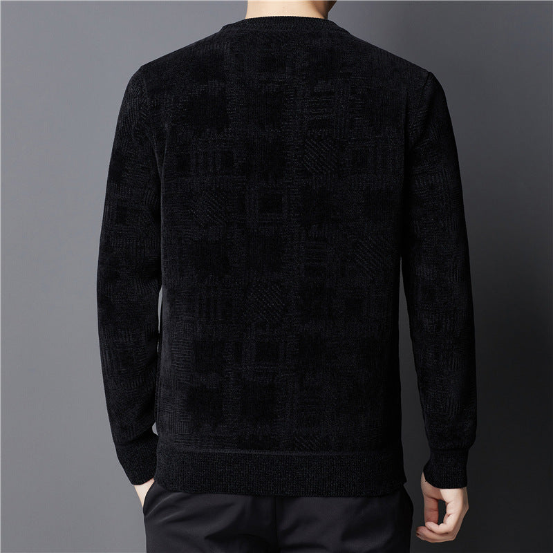 Winter Fleece-lined Chenille Sweater